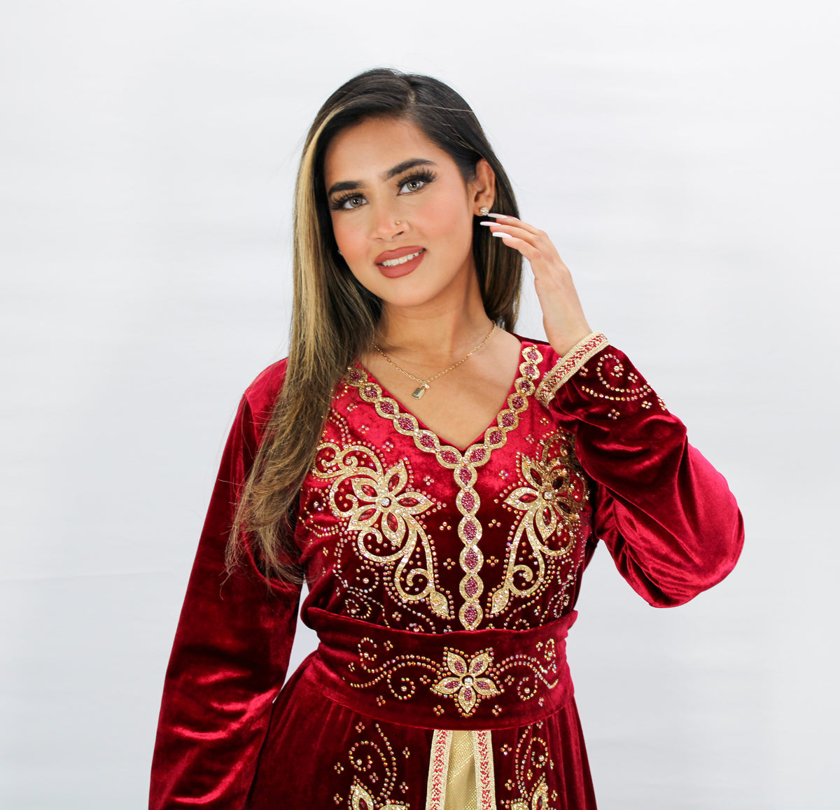 Dalal Velvet Kaftan