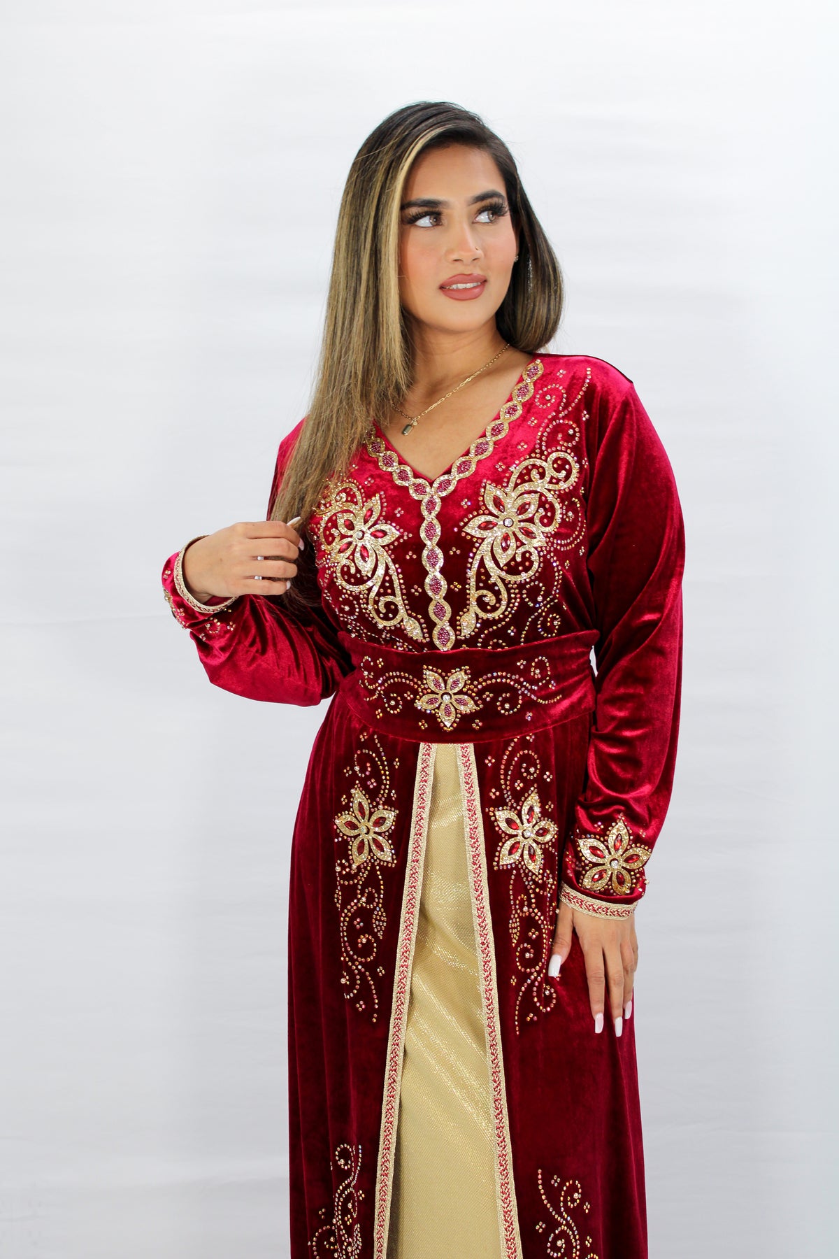 Dalal Velvet Kaftan