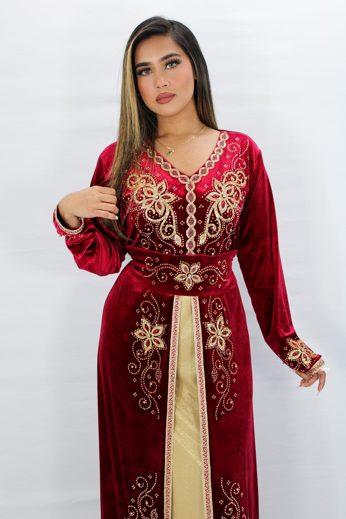 Dalal Velvet Kaftan