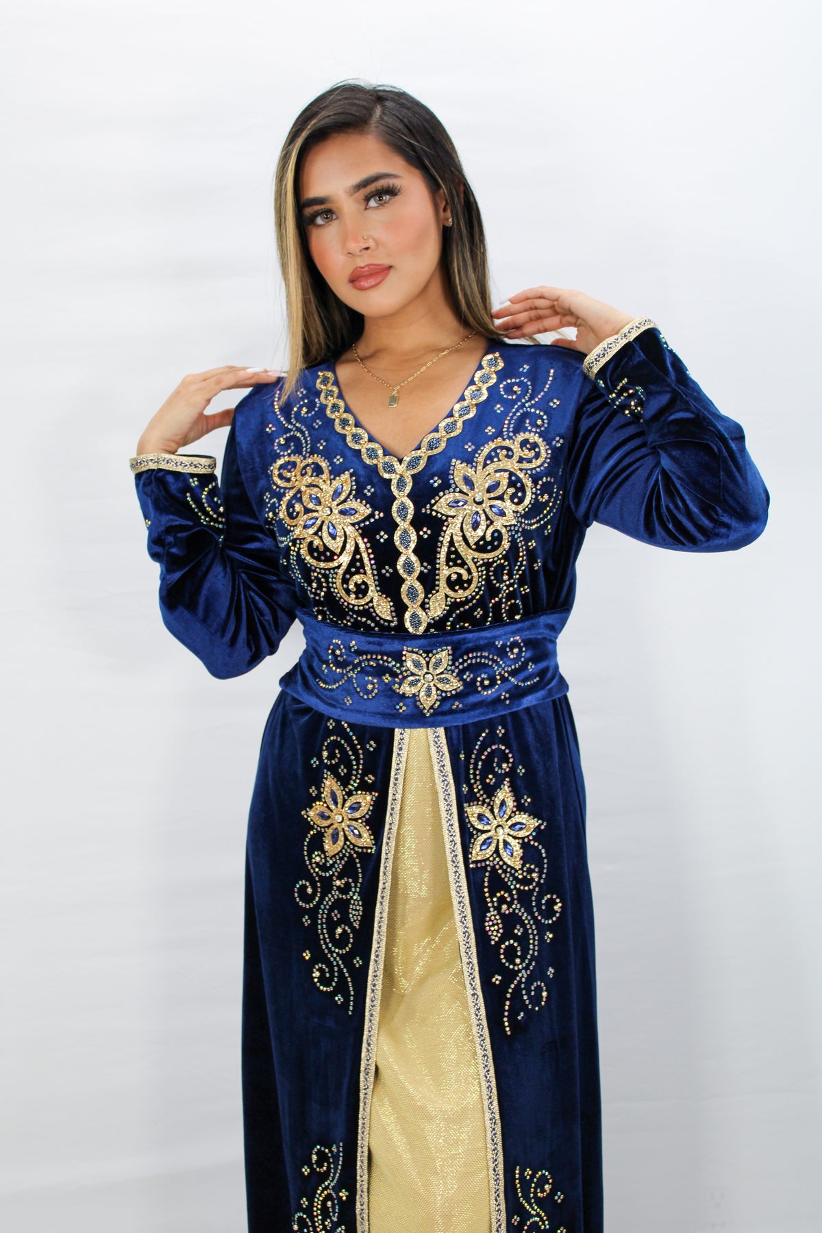 Hala Velvet Kaftan