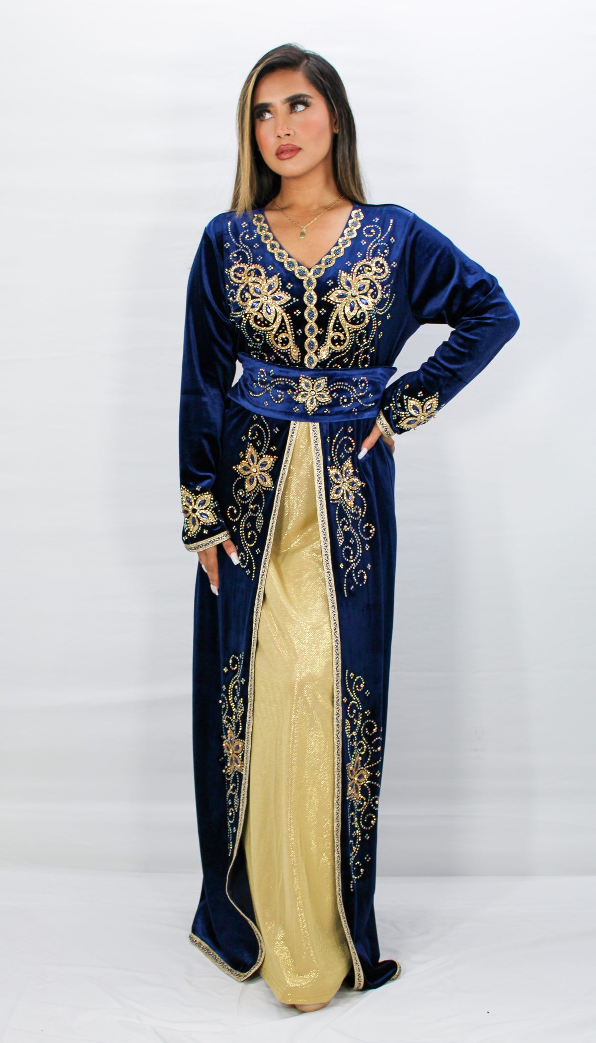 Hala Velvet Kaftan