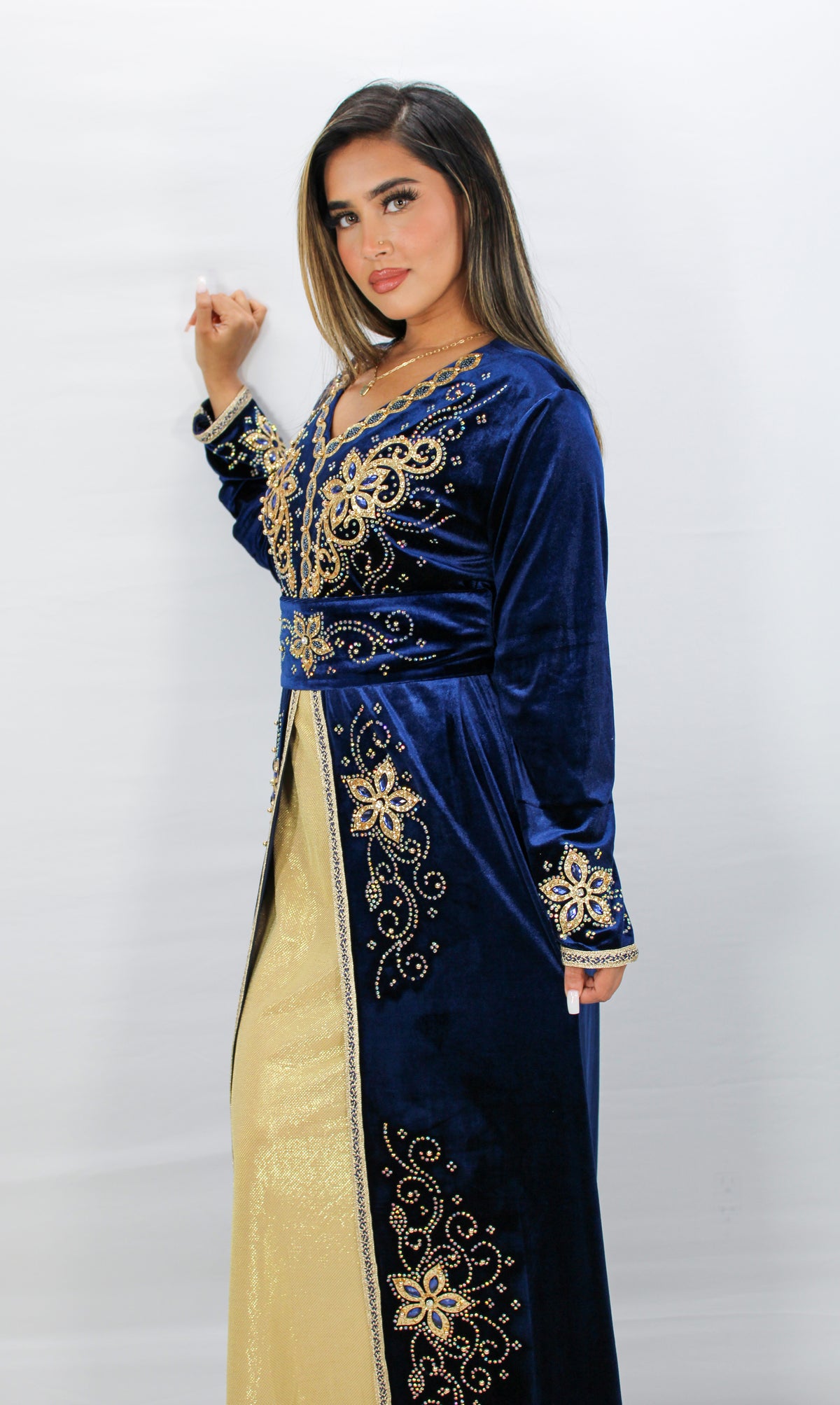 Hala Velvet Kaftan