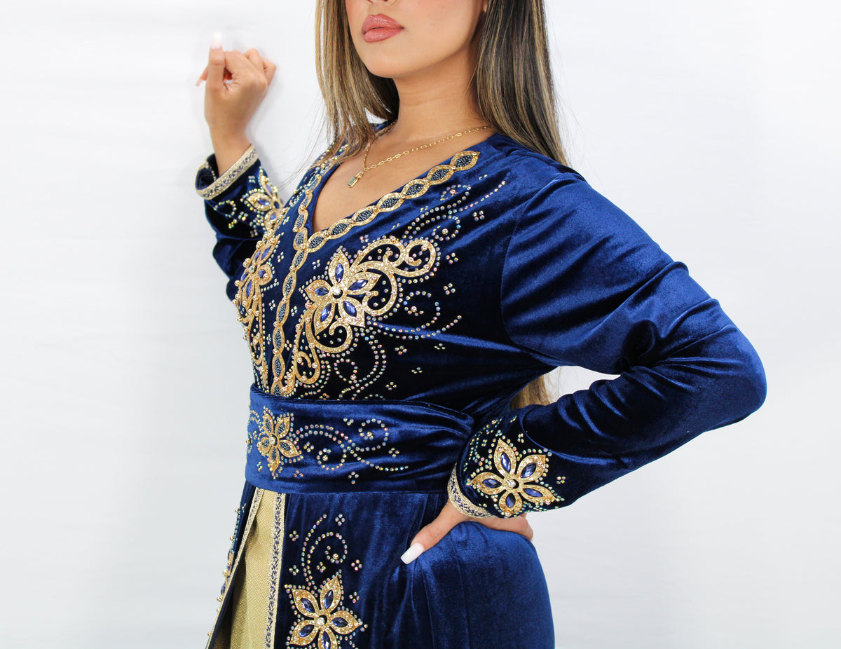 Hala Velvet Kaftan