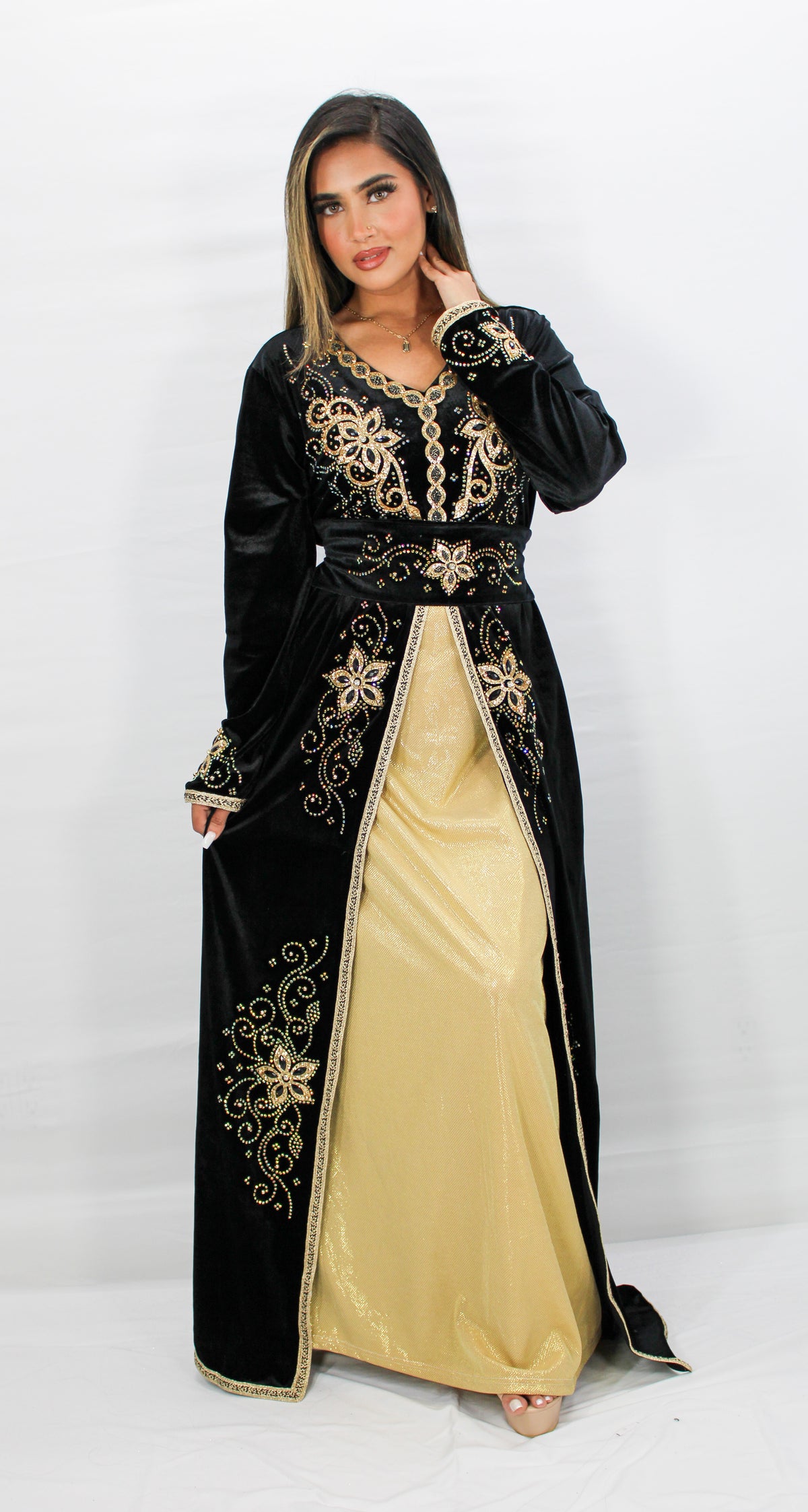 Hamida Velvet Kaftan
