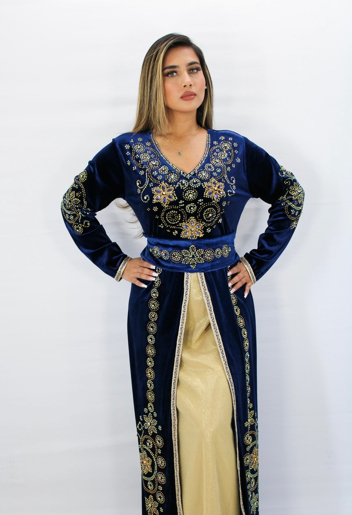 Crescent Velvet Kaftan