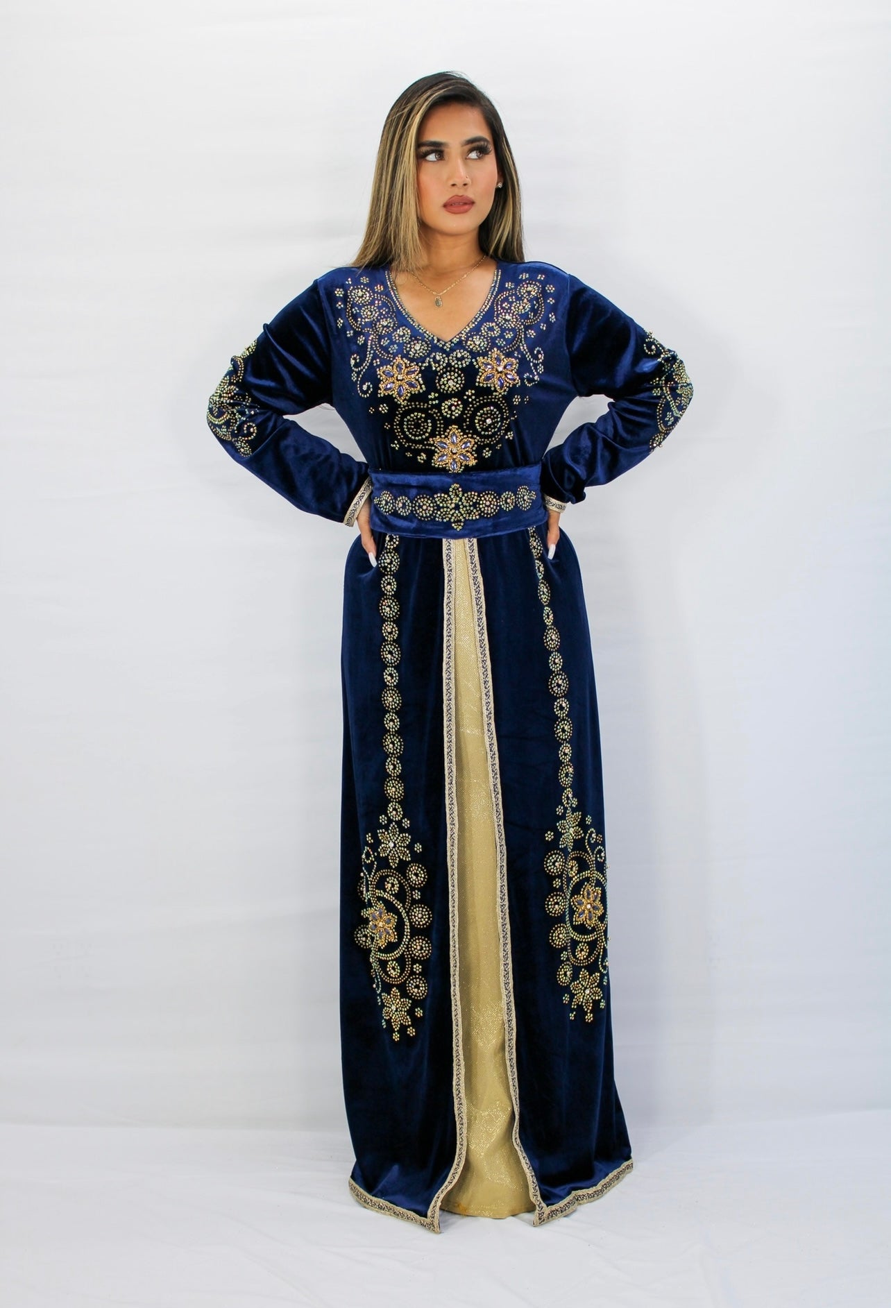 Crescent Velvet Kaftan