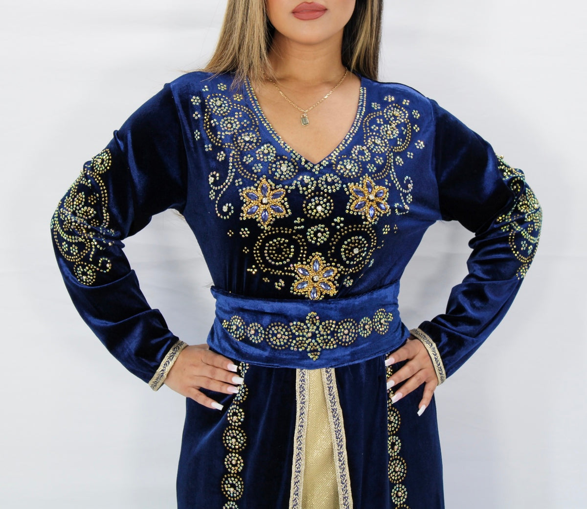 Crescent Velvet Kaftan